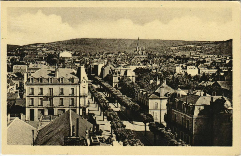 Carte postale ancienne Autun Vue Generale à Autun