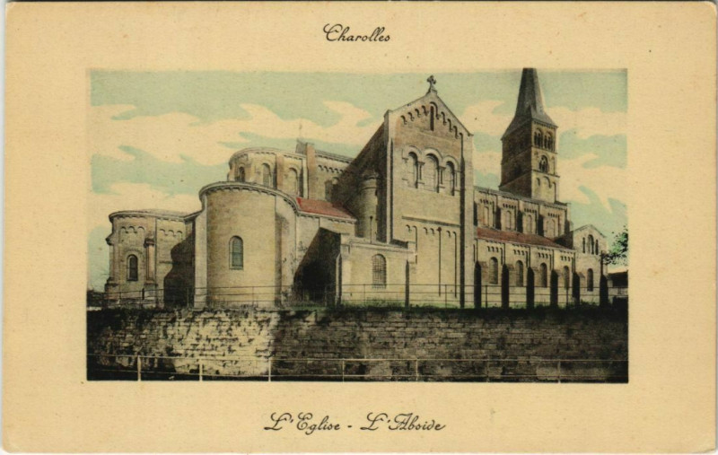 Carte postale ancienne Charolles L'Eglise - L'Abside à Charolles