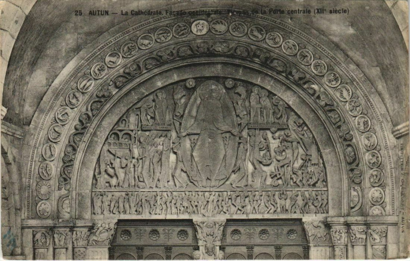 Carte postale ancienne Autun La Cathedrale - Artwork à Autun