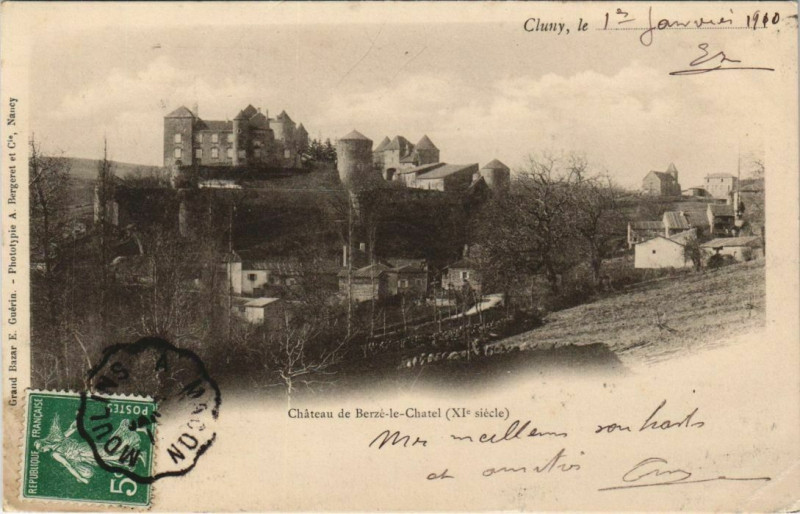 Carte postale ancienne Chateau de Berze-le-Chatel