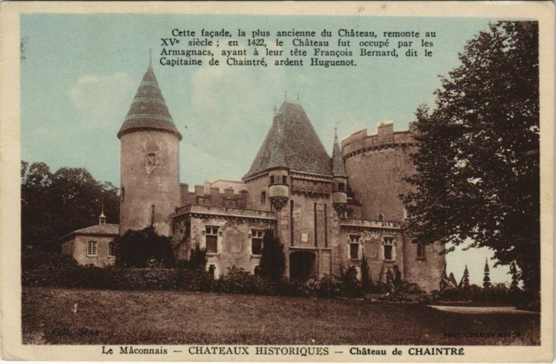 Carte postale ancienne Chateau de Chaintre