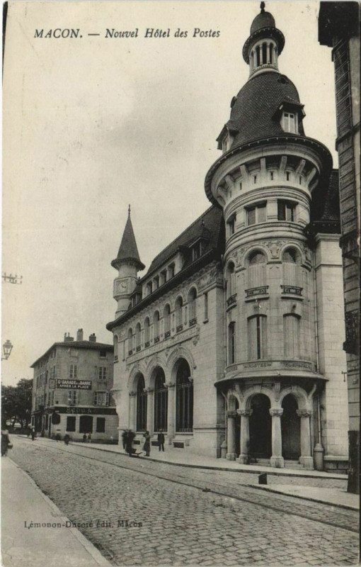 Carte postale ancienne Macon Nouvel Hotel des Postes