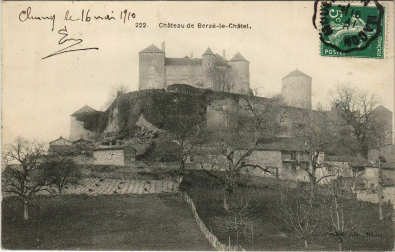 Carte postale ancienne Chateau de Berze-le-Chatel