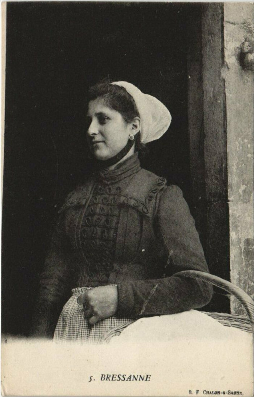Carte postale ancienne Bressane - Femme - Type