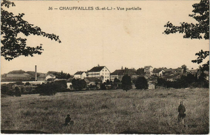 Carte postale ancienne Chauffailles Vue Partielle à Chauffailles