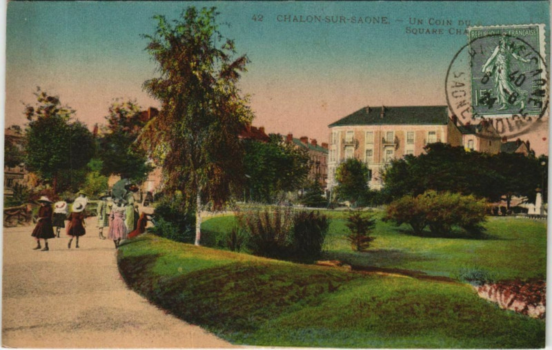 Carte postale ancienne Chalon-sur-Saone Un Coindu Square