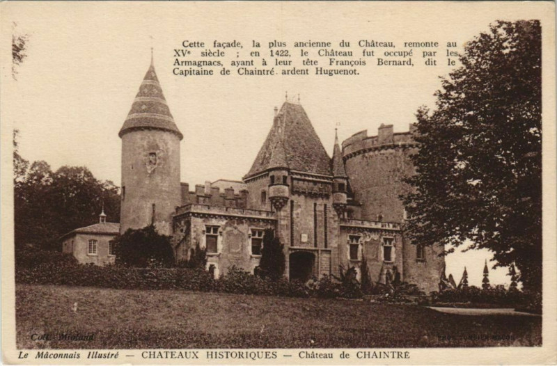 Carte postale ancienne Chateau de Chaintre