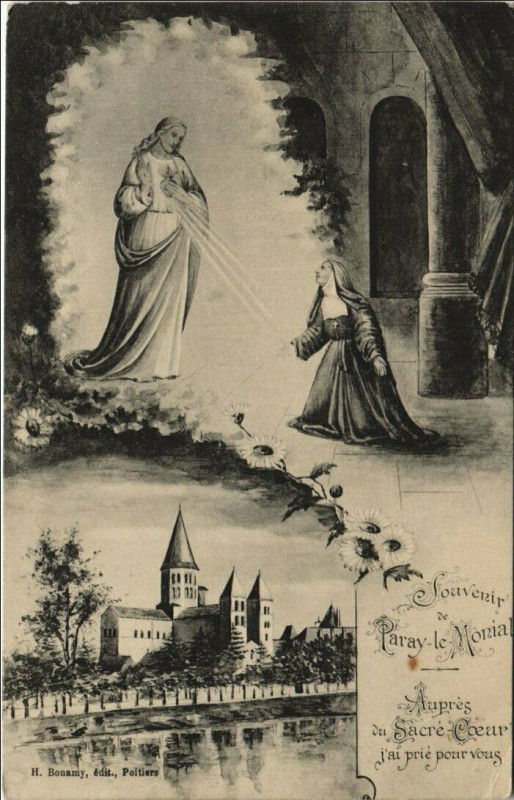 Carte postale ancienne Paray-le-Monial La Basilique à Paray-le-Monial