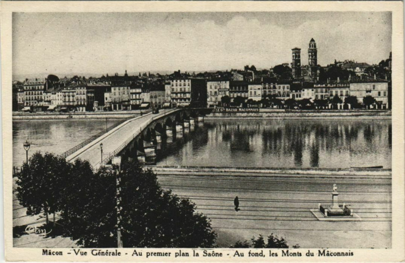 Carte postale ancienne Macon Vue Generale