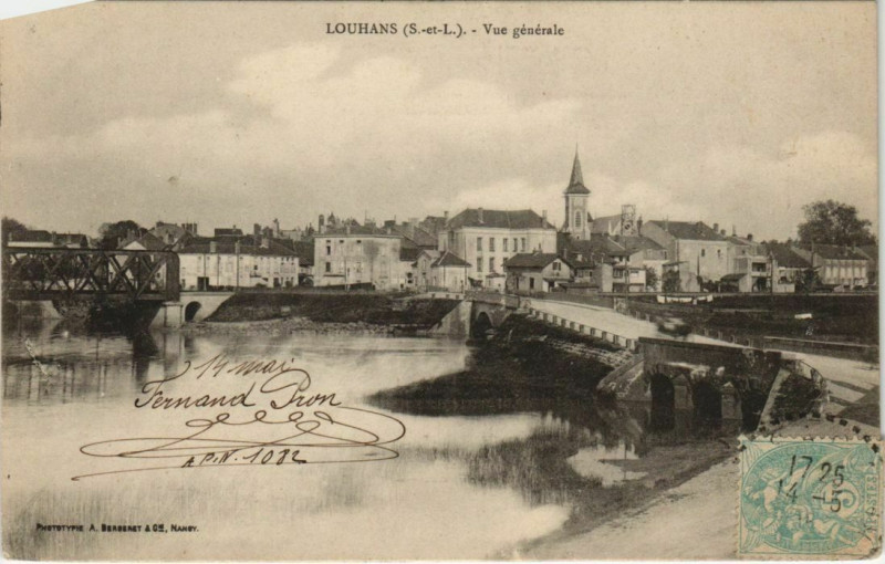 Carte postale ancienne Louhans Vue Generale à Louhans