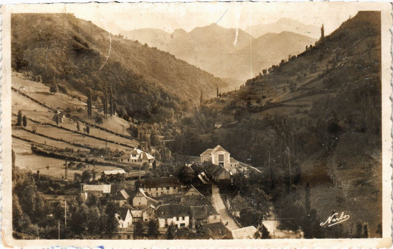 Carte postale ancienne Bordes sur Lez vue générale Ariege