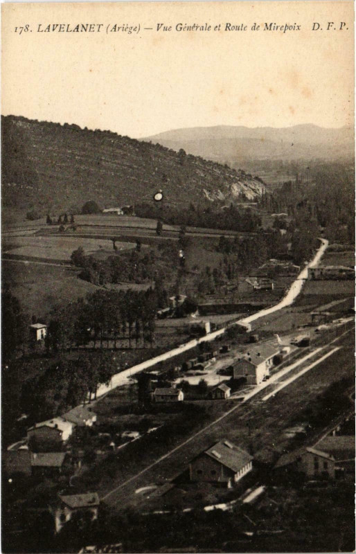 Carte postale ancienne Lavelanet Vue générale Ariege à Lavelanet