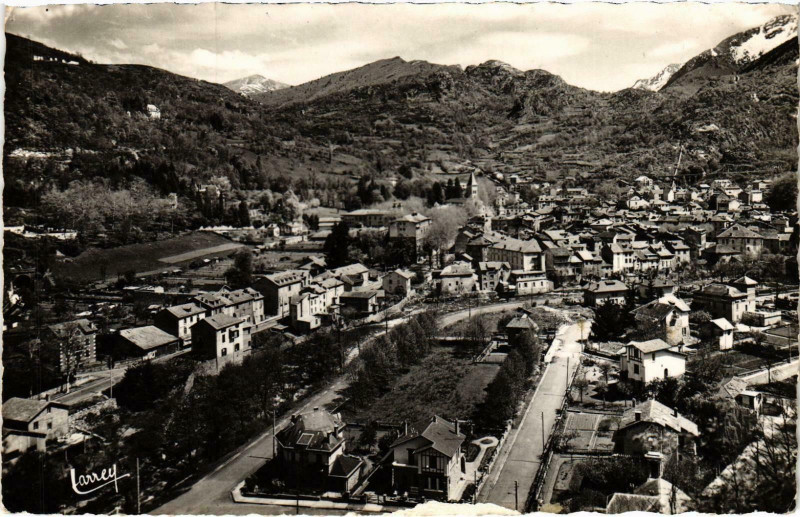 Carte postale ancienne Ax-les-Thermes Vue générale Ariege à Ax-les-Thermes