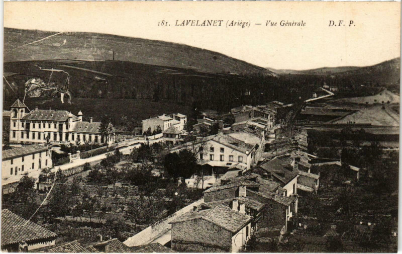 Carte postale ancienne Lavelanet Vue générale Ariege à Lavelanet