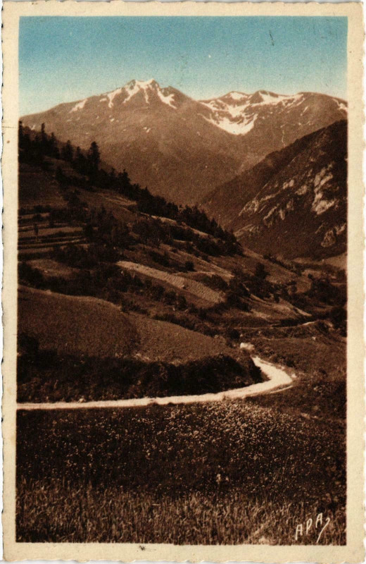Carte postale ancienne Environs de Montferrier Ariege à Montferrier