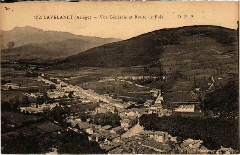 Carte postale ancienne Lavelanet vue générale Ariege à Lavelanet