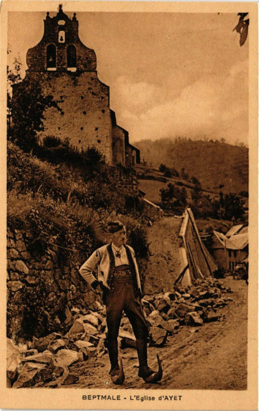 Carte postale ancienne Beptmale - L'Eglise d'Ayet