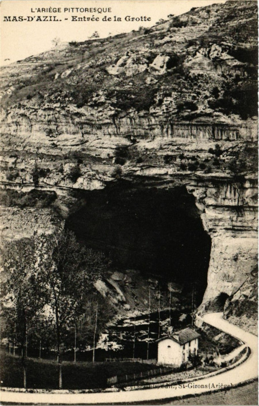 Carte postale ancienne L'Ariege Pittoresque - Mas-d'Azil - Entrée de la Grotte