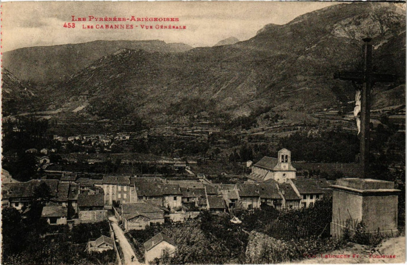 Carte postale ancienne Les Pyrénées - Ariegeoises - Les Garannes - Vue générale