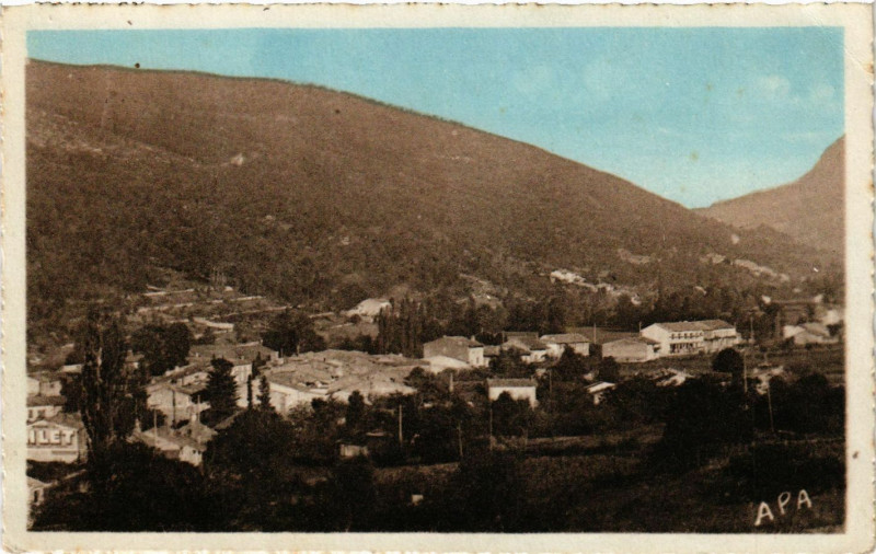 Carte postale ancienne L'Aiguillon - Ariege - Vue générale à L'Aiguillon