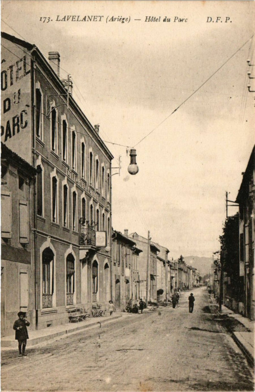 Carte postale ancienne Lavelanet (Ariege) - Hotel du Parc à Lavelanet