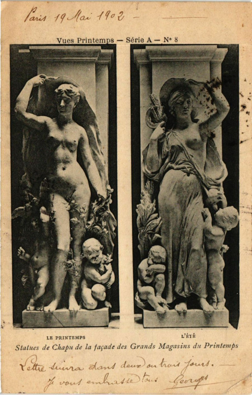 Carte postale ancienne Vue Printemps