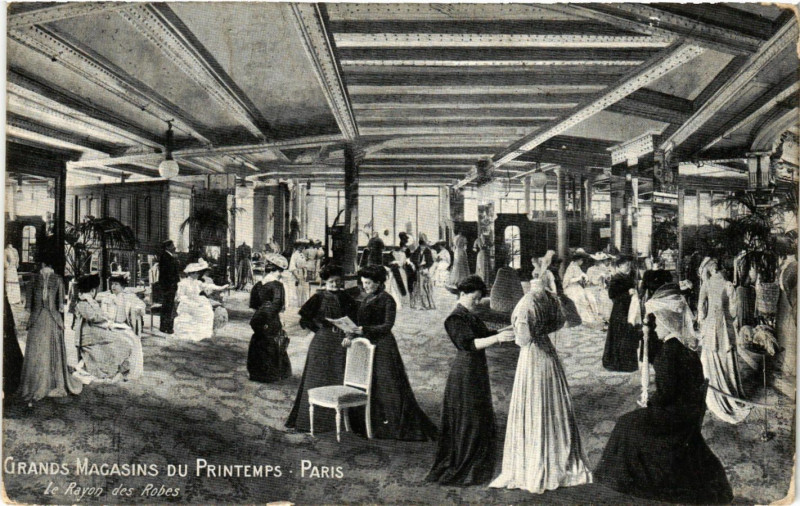Carte postale ancienne Grands Magasins du Printemps