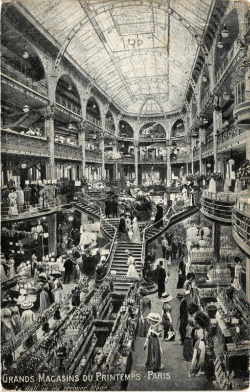 Carte postale ancienne Grands Magasins du Printemps