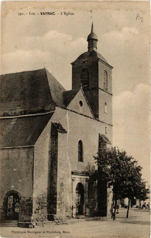 Carte postale ancienne Vayrac L'Eglise à Vayrac