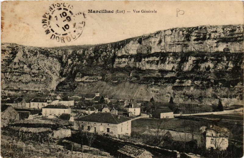 Carte postale ancienne Marcilhac Vue générale