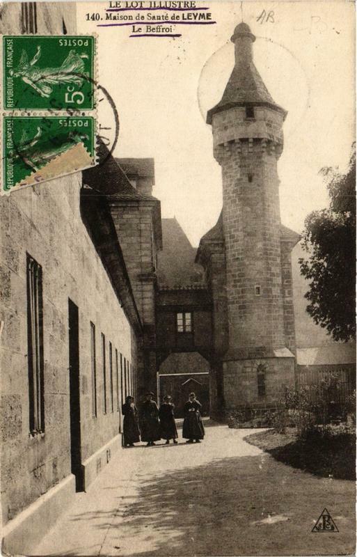 Carte postale ancienne Maison de Santé de Leyme Le Beffroi à Leyme