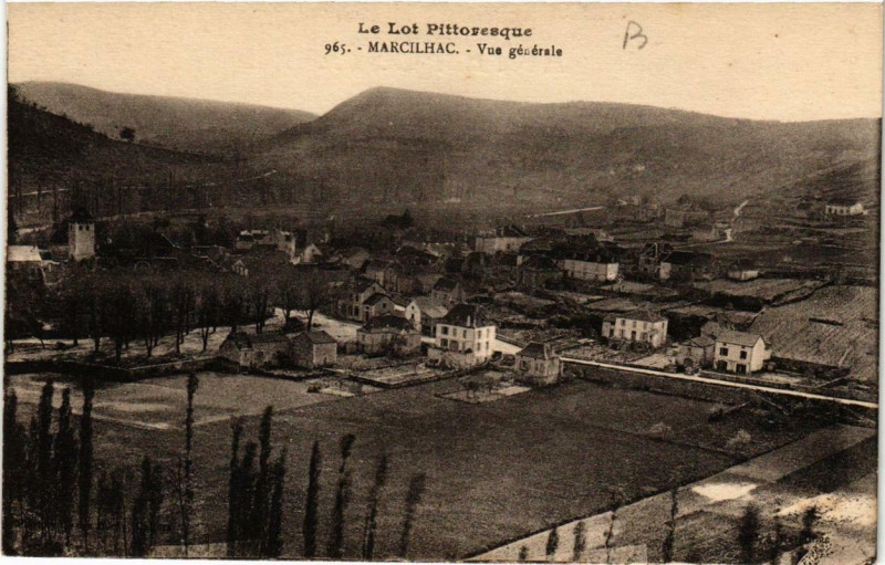 Carte postale ancienne Marcilhac Vue générale