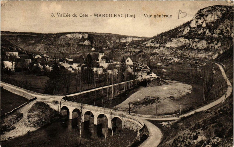 Carte postale ancienne Marcilhac Vue générale