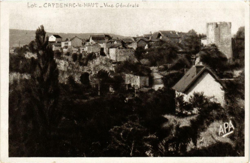 Carte postale ancienne Capdenac-le-Haut Vue générale à Capdenac