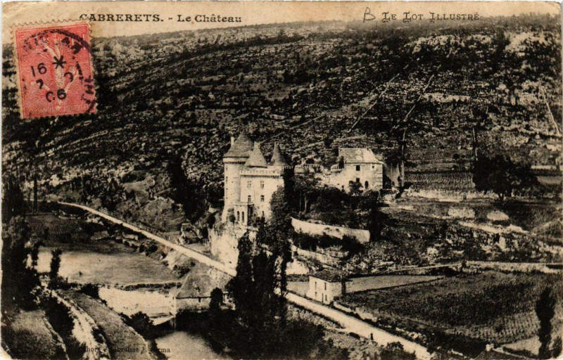 Carte postale ancienne Cabrerets Le Chateau à Cabrerets