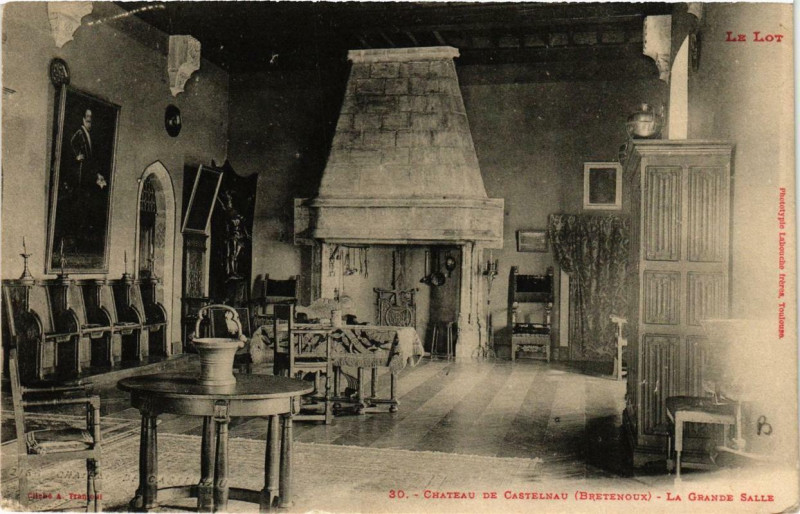 Carte postale ancienne Chateau de Castelnau La Grande Salle