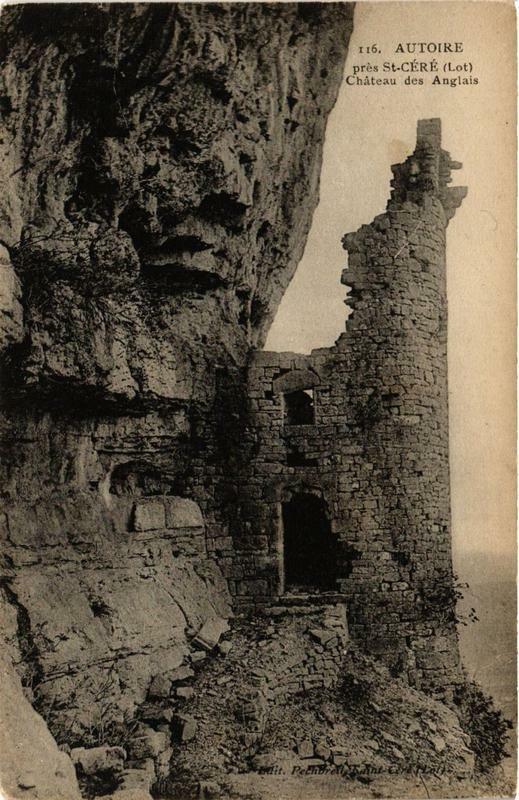 Carte postale ancienne Autoire Chateau des Anglais à Autoire