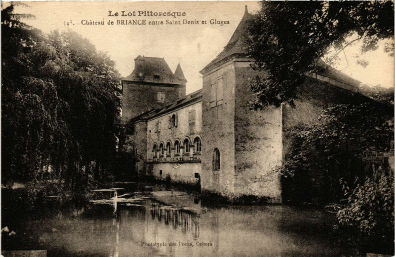 Carte postale ancienne Chateau de Briance entre Saint-Denis et Gluges