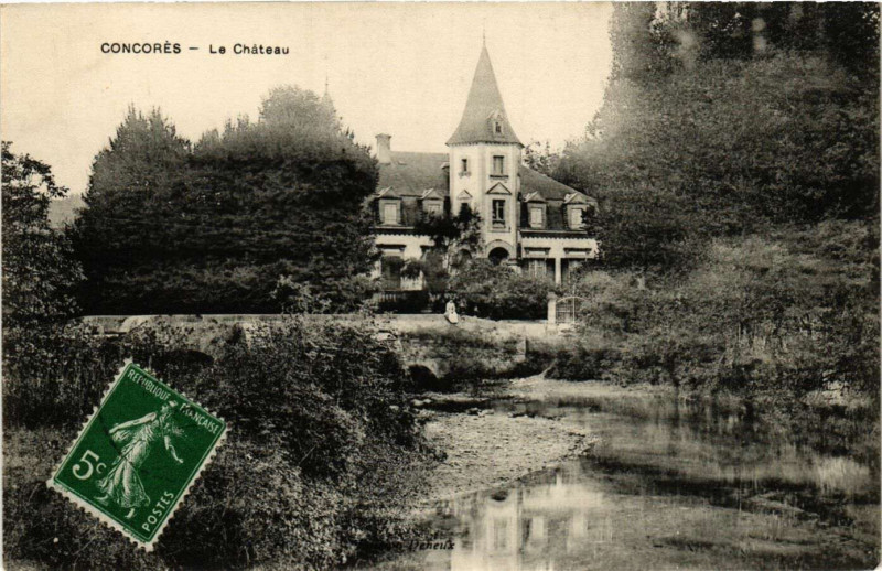 Carte postale ancienne Concores - Le Chateau à Concorès