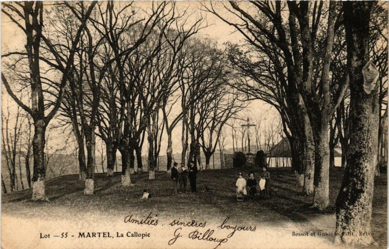 Carte postale ancienne Martel La Callopie à Martel