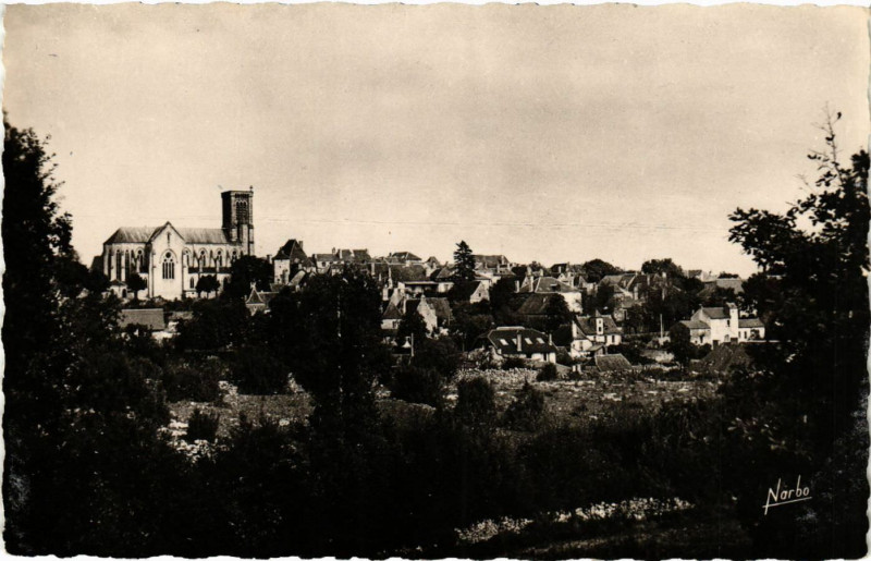 Carte postale ancienne Gramat - Vue générale à Gramat