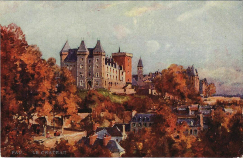 Carte postale ancienne Pau Le Chateau France à Pau