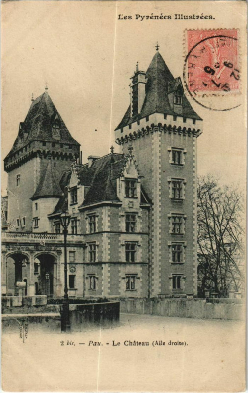 Carte postale ancienne Pau Le Chateau France à Pau