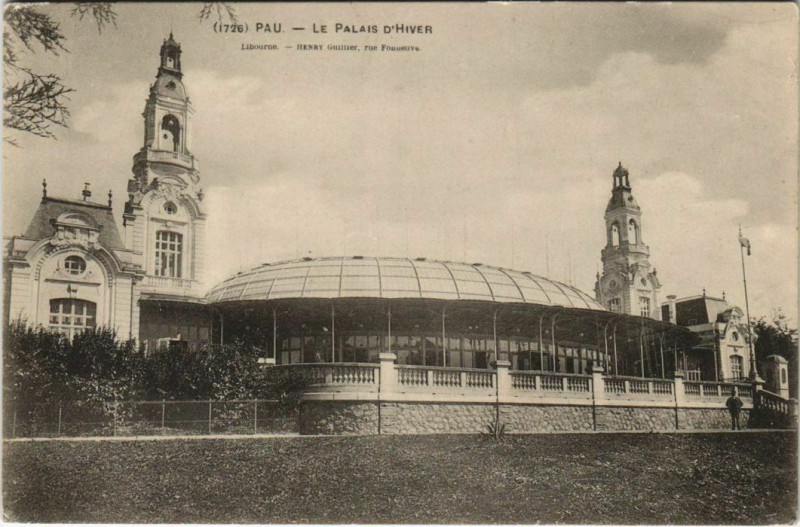 Carte postale ancienne Pau Palais d'Hiver France à Pau