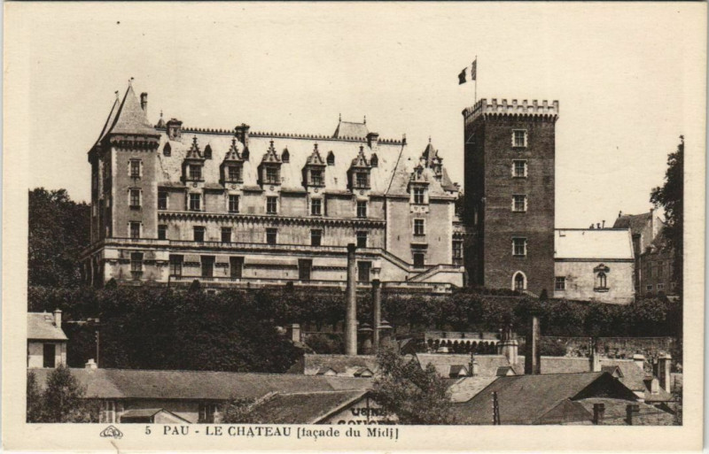 Carte postale ancienne Pau Le Chateau France à Pau