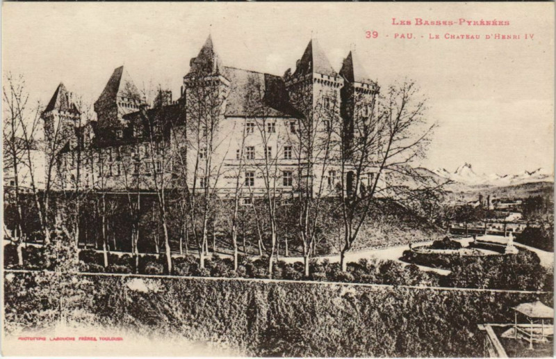 Carte postale ancienne Pau Chateau Henri Iv France à Pau