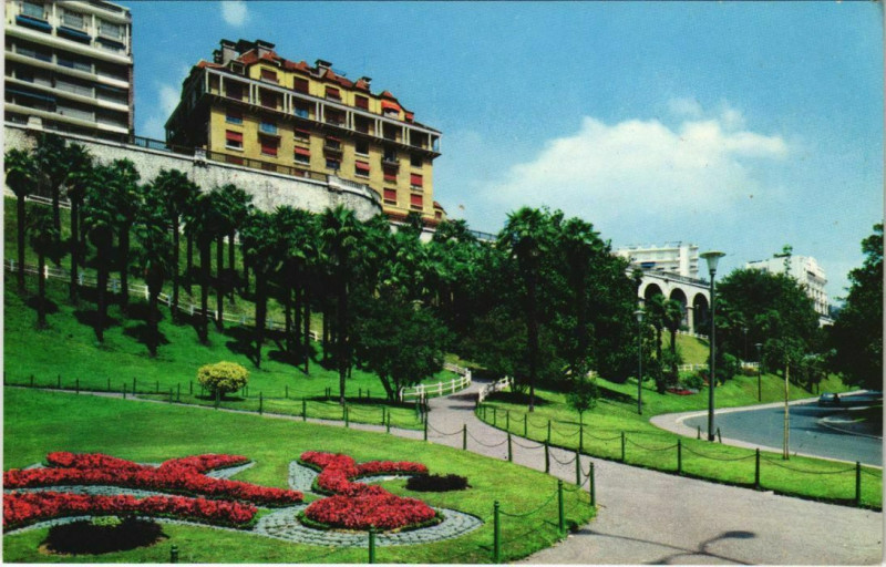 Carte postale ancienne Pau La Palmeraie France à Pau