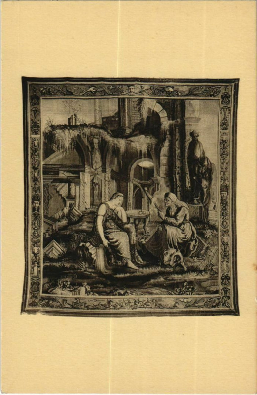 Carte postale ancienne Pau Tapisserie au Chateau France à Pau