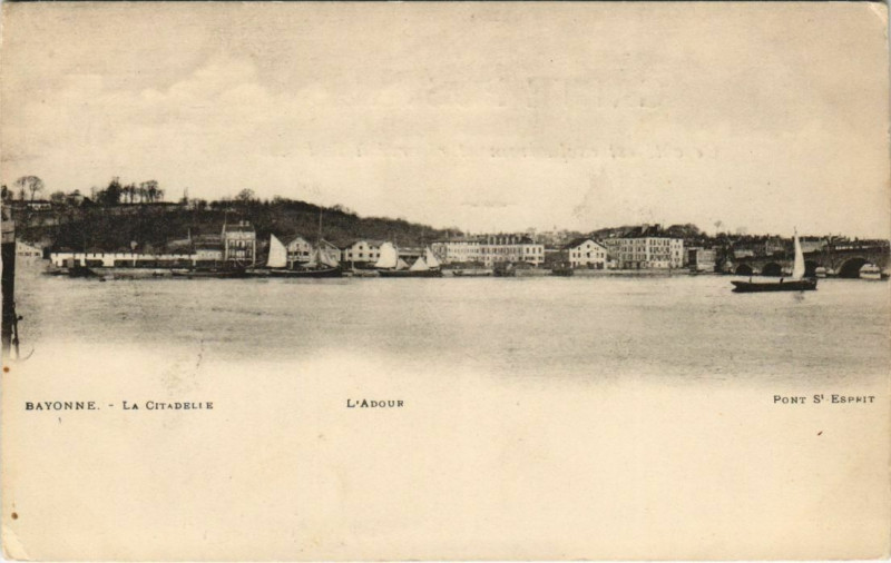 Carte postale ancienne Bayonne La Citadelle France à Bayonne