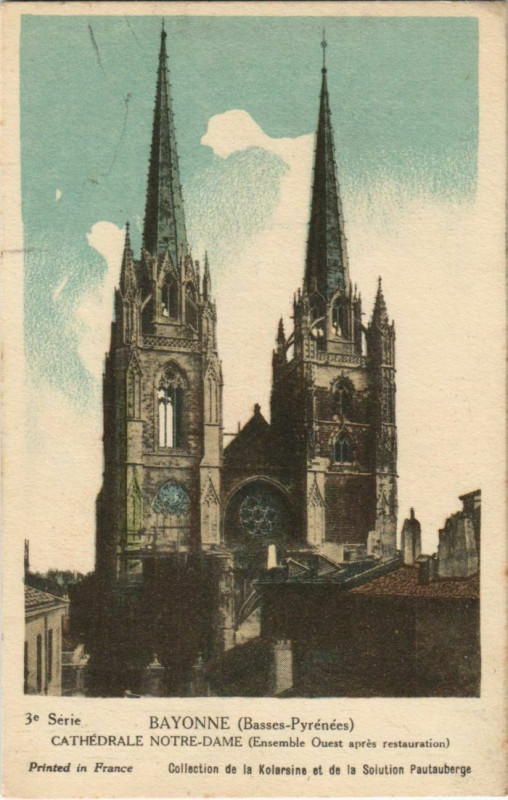 Carte postale ancienne Bayonne Cathedrale France à Bayonne